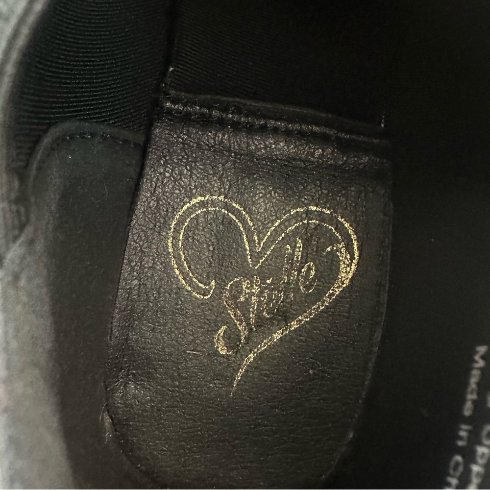 Stelle Jazz / Stage / performance Shoes- black leather slip on - Picture 4 of 16